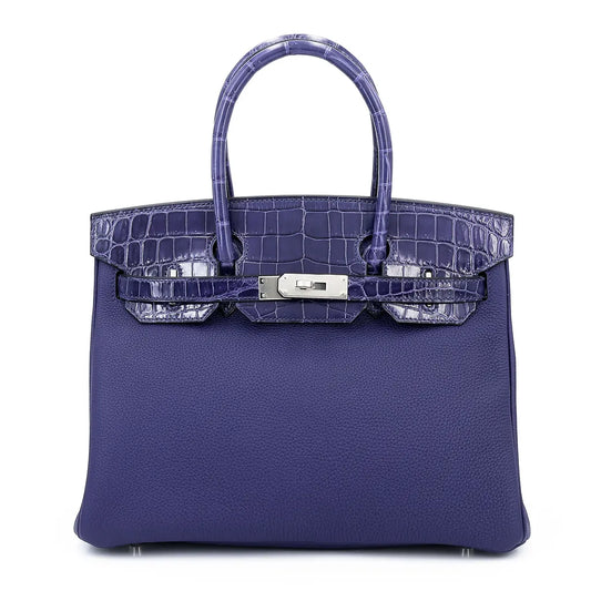Hermes Birkin 30 Touch Blue Encre PHW