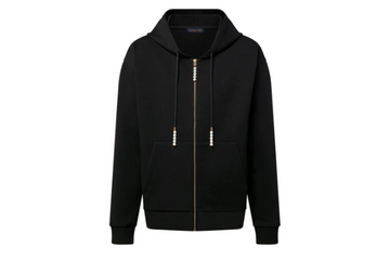 Louis Vuitton Embroidered Zipped Jersey Hoodie