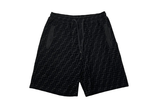 Fendi Black Suede Shorts