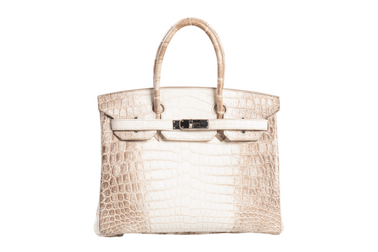Hermes Birkin 30 Matte Niloticus Blanc Himalaya