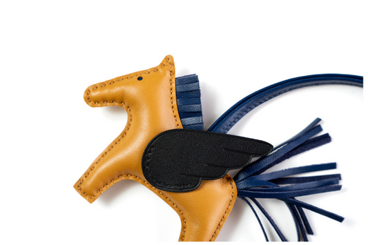 Hermes PM Rodeo Charm Pegasus Brown/Navy