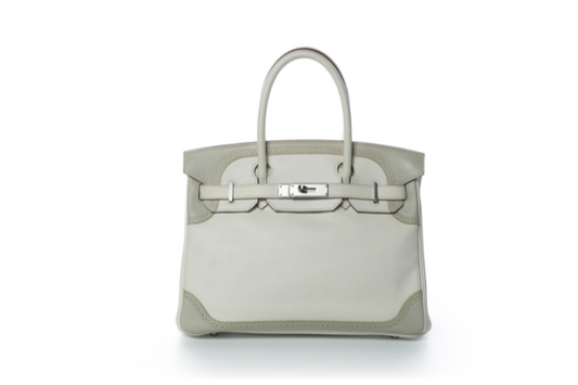 Hermes Limited Edition Birkin 30 Swift Snow White