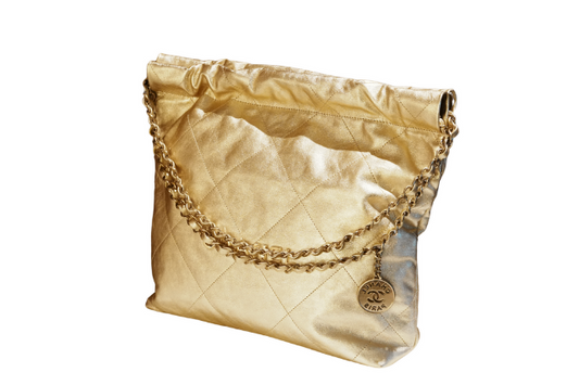 Chanel 22 Small Metalic calf Leather Handbag