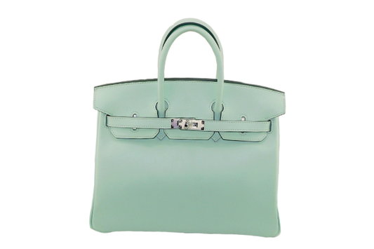 Hermes Birkin 25 Swift Vert Fizz W Stamp