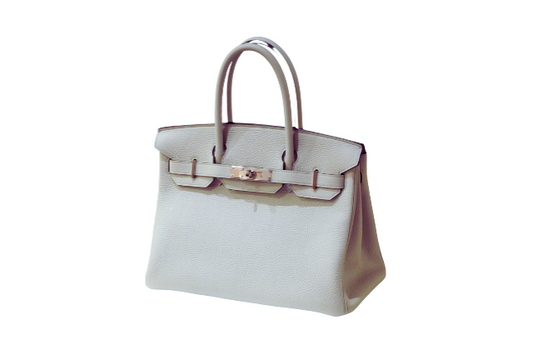 Hermes Birkin 30 Taurillon Clemence Blue Pale