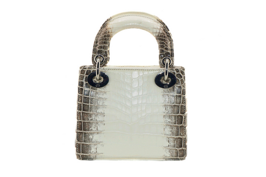 Christian Dior Niloticus Crocodile Himalaya Small Lady Dior