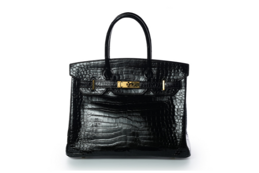 Birkin 30 Niloticus Black