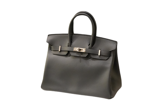 Hermes Birkin 25 Swift Gris Misty W stamp