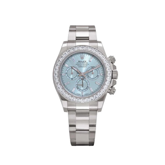 Rolex Daytona Ice Blue 40 Factory Diamonds