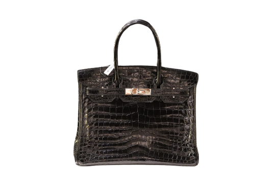 Hermes Birkin 30 Crocodile Niloticus Black