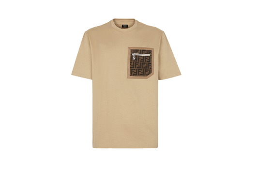 Fendi Beige Jersey T-Shirt