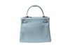 Hermes Kelly 25 Swift Sky-Blue B Stamp