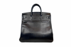 Hermes Birkin 40 Haut a Courroies HAC Rock  Volupto Leather Black B Stamp