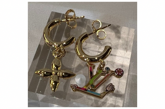 Louis Vuitton x. Takashi Murakami Superflat Earrings