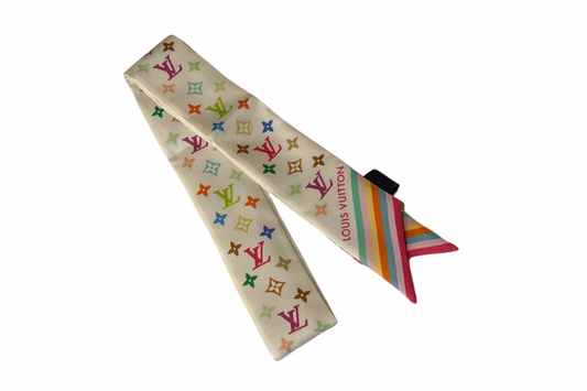 Louis Vuitton X Takashi Murakami Multicolor BB Bandeau White