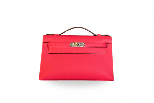 Hermes Pochette Swift Rose extream W stamp