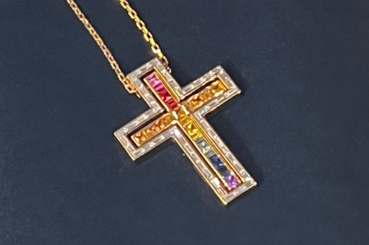Damiani Rainbow Color Diamond Neckless