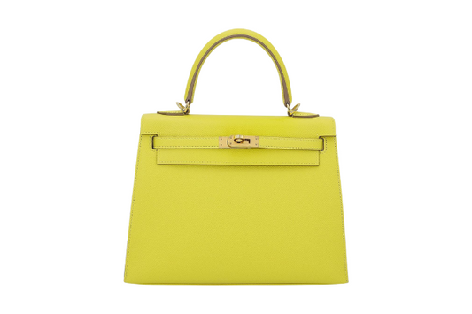 Hermes Kelly 25 Sellier Epsom Lime