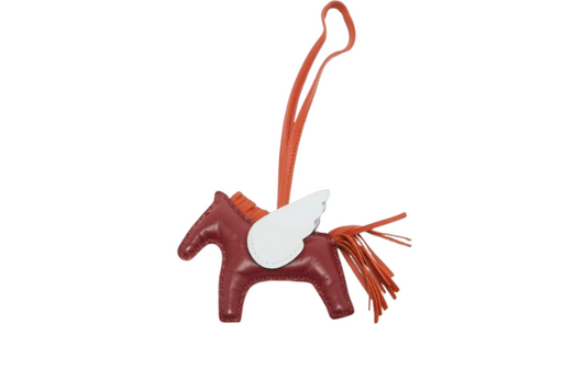 Hermes Pegasus Charm Red/White/Brown
