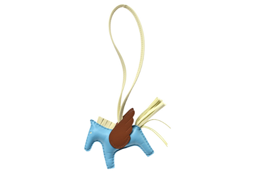 Hermes Pegasus Charm Light Blue/Brown/Yellow