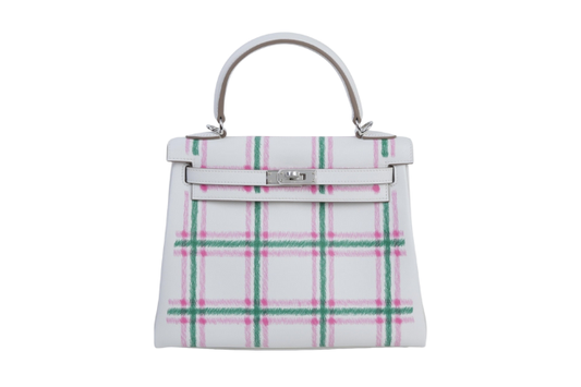 Hermes Kelly 25 Swift Tartan Check