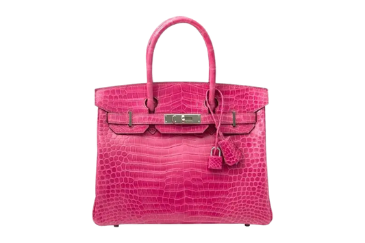 Hermes Birkin 30 Porosus Fuchia Pink