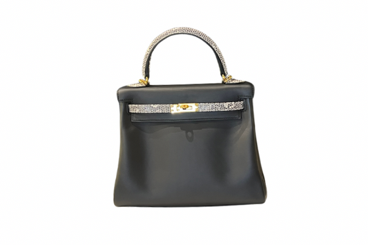 HERMES Kelly 25 Swift Ombre Lizard Touch Noir