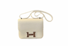 Hermès Constance 18 White With Silver Alligator Hardware