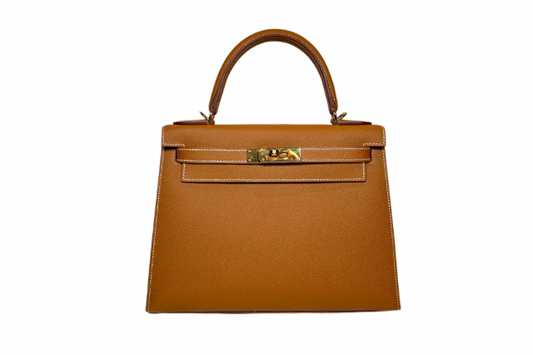 Hermes Kelly 28 Epsom Gold W Stamp