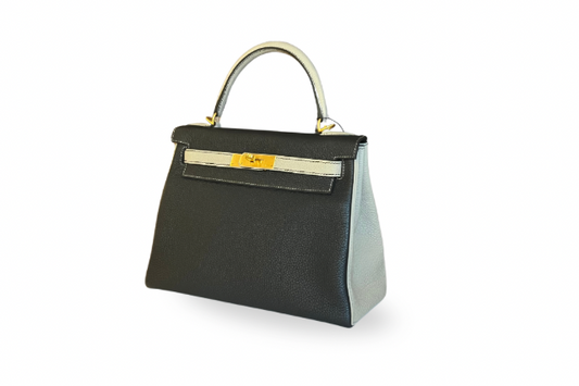 Hermes Kelly 28 Togo Toureiere Gray / Black