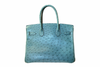 Hermes Brikin 30 Ostrich Blue