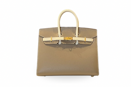 Hermes Birkin 25 Epsom Sellier Etoupe x Nata