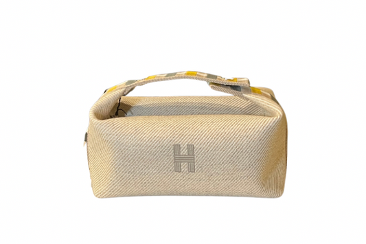Hermes Bride-A-Brac PM SEIGLE Silver Hardware Hand Pouch