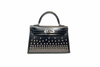 Hermes Mini Kelly Box Calf Cloute Black B Stamp