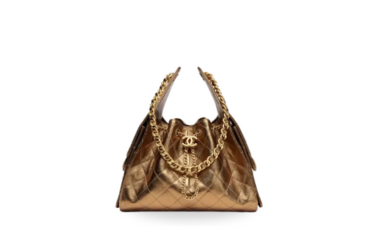 Chanel Handbag 25 Bronze Small Grained Calf Skin & Gold Tone