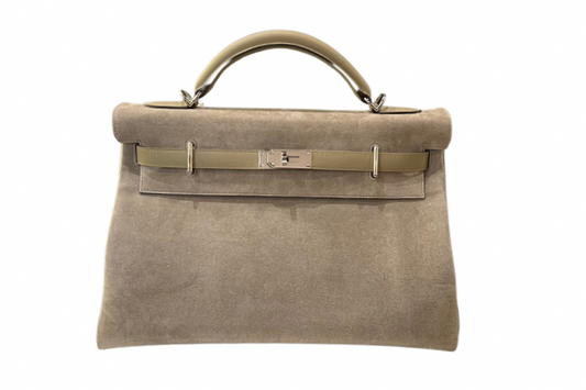 Hermes Maxi Kelly 42 Marfa Grizzly Beige W stamp