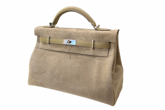 Hermes Maxi Kelly 42 Marfa Grizzly Beige W stamp