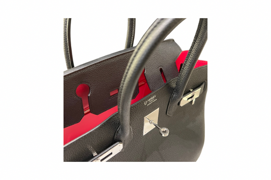 Hermes Birkin 30 Togo Verso Noir/Pink