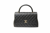 Chanel Matelasse Coco Top Handle Caviar Skin