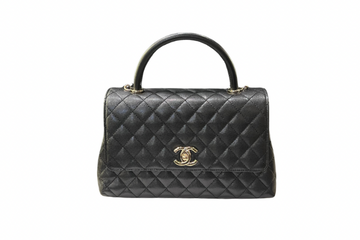 Chanel Matelasse Coco Top Handle Caviar Skin