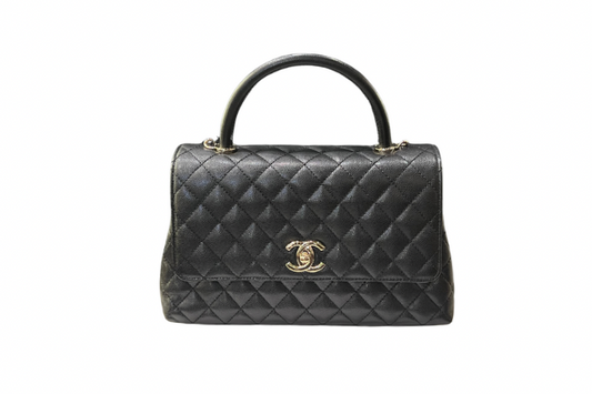 Chanel Matelasse Coco Top Handle Caviar Skin