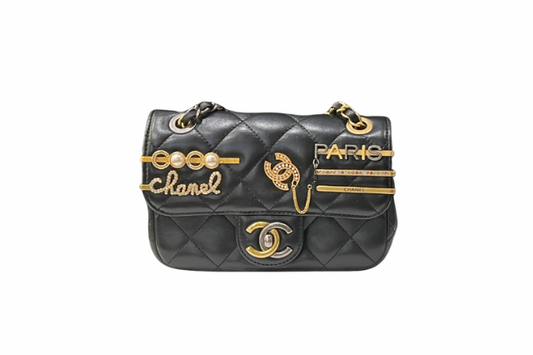 CHANEL Mini Matelasse Clip Coco GX Chain Shoulder Bag
