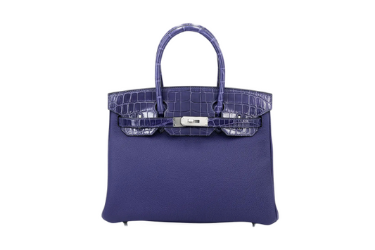 Hermes Birkin 30 Touch Blue Encre PHW