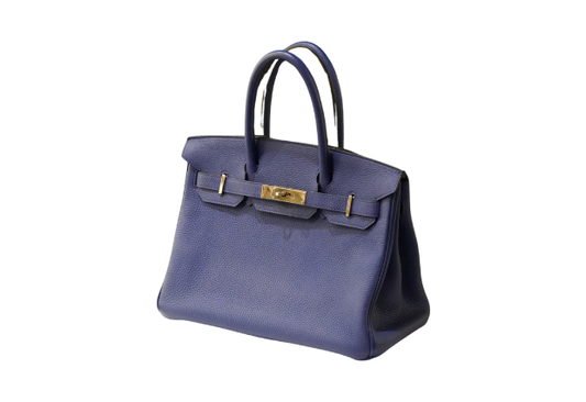 Hermes Birkin 30 Togo Blue Electric