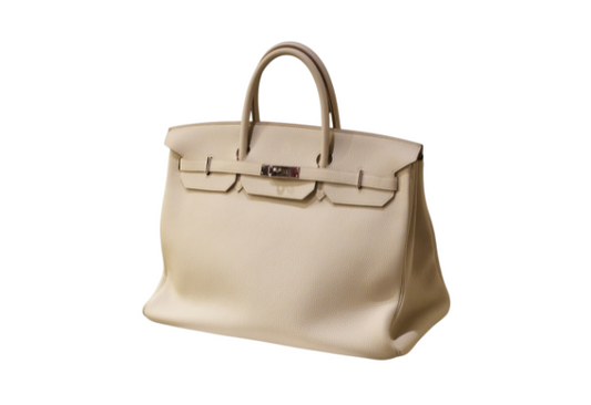 Hermes Birkin 40 Taurillon Clemence Craie