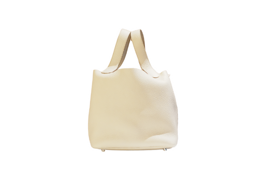 Hermes Picotin MM Taurillon Clemence Craie