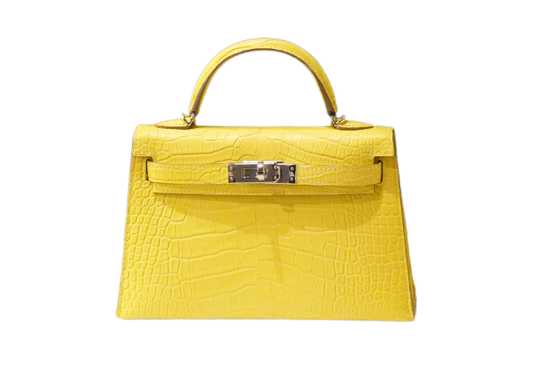 Hermes Mini Kelly Ⅱ Alligator Matte Lime B stamp