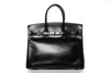 Сумка Hermes Birkin 35 So черная кожаная квадратная N Stamp