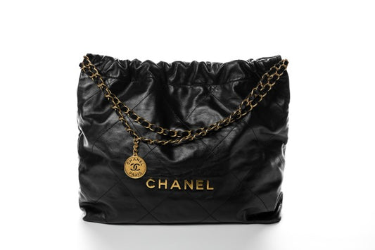 Chanel Black Leather 22 Mini Bag