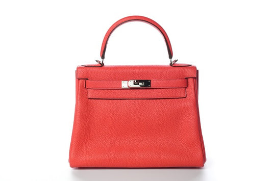 HERMES Kelly 28 Togo Rouge Pivoine